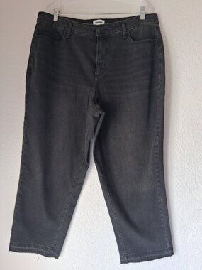 Sonoma Goods for life women's size 16W black/washed grey jeans